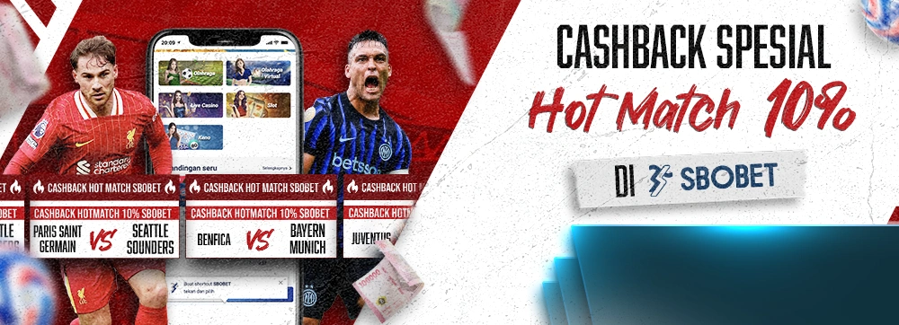 Cashback Hotmacth 10% di SBOBET